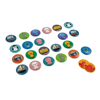 Janod • Jeu de Mémoire pour le Bain pour Tout-Petits et Enfants • 24 Cartes en Mousse • Âge 2-4 Ans • Dextérité et Mémoire • J04714