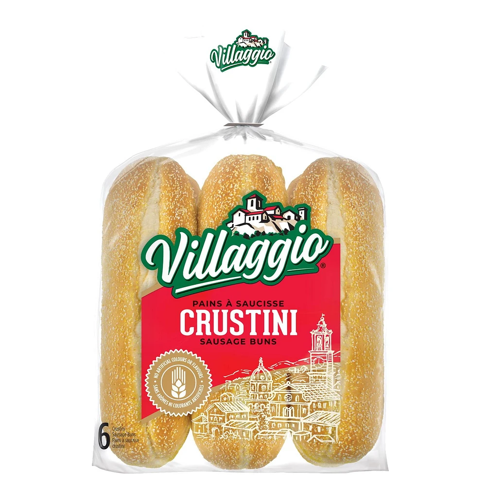 Villaggio® Crustini Sausage Buns, Pack of 6