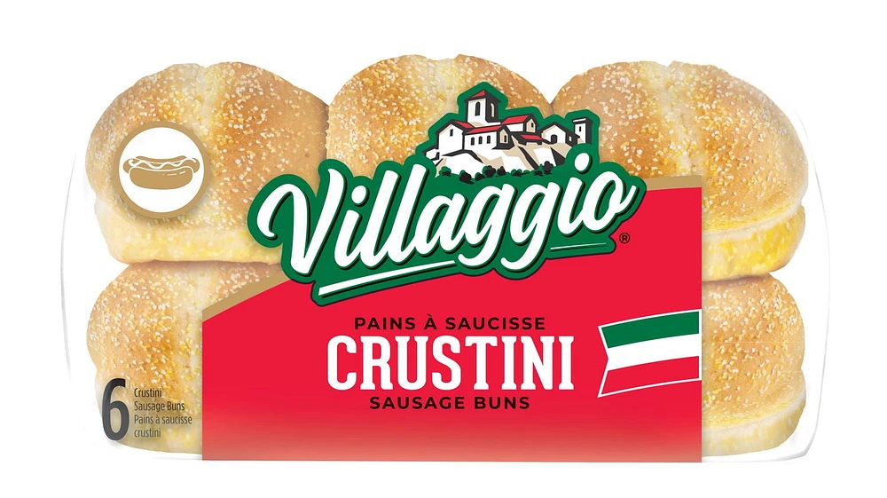 Villaggio® Crustini Sausage Buns, Pack of 6