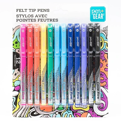 Pen+Gear – Assorted Felt-Tip Pens