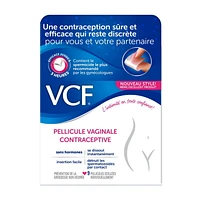 VCF Vaginal Contraceptive Film, 9 single sealed films