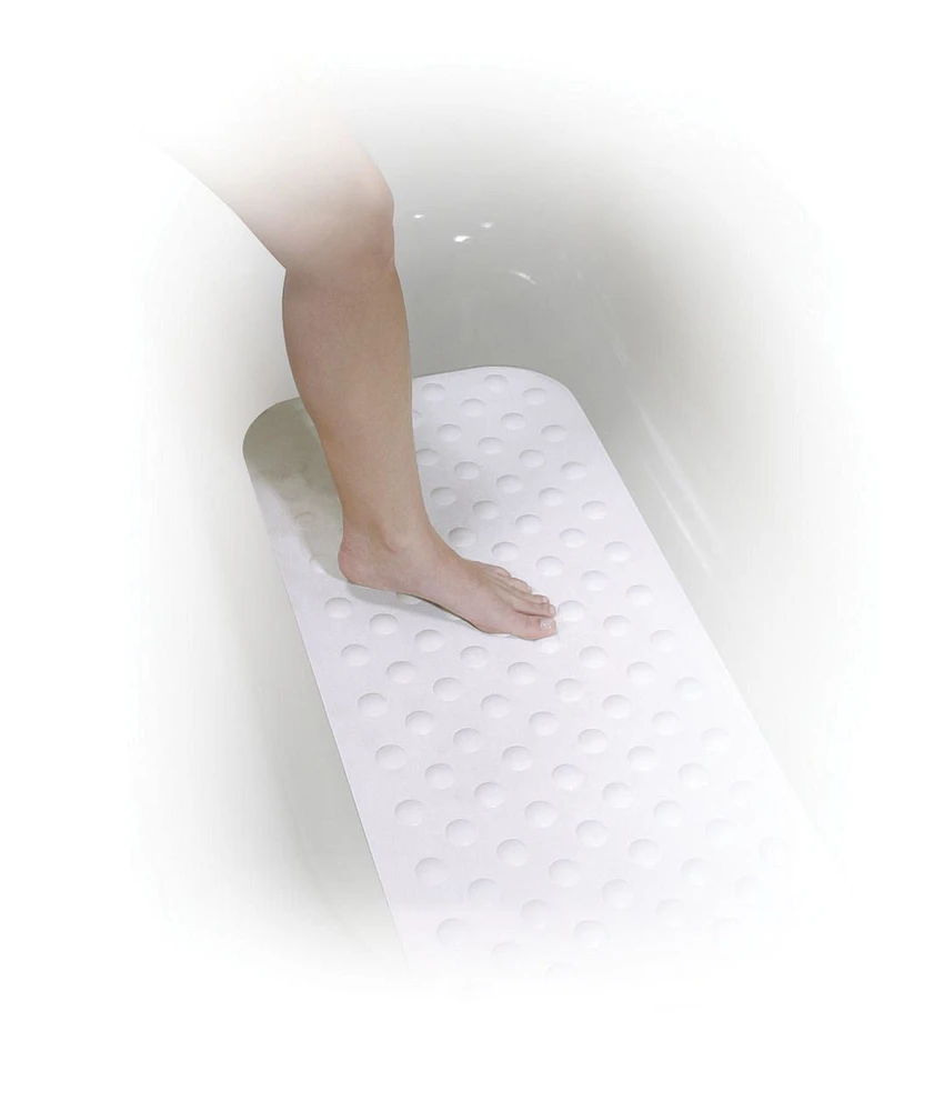 Drive Medical White Bathtub Shower Mat, Slip-free Shower Bathtub Mat