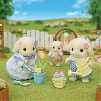 Calico Critters Blossoming Garden Set - Flora Rabbit Sister & Brother, Dollhouse Playset with Figures and Accessories