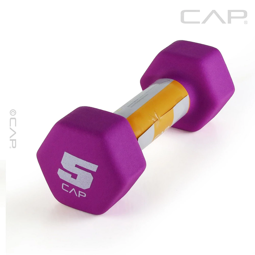 CAP Barbell Neoprene Dumbbell, Single 1-15 lbs