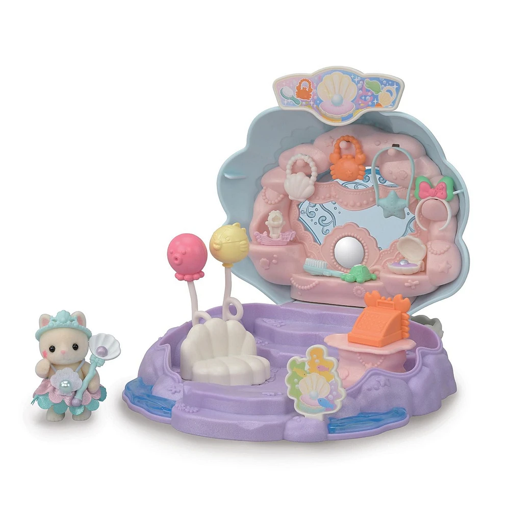 Calico Critters Baby Mermaid Shop, Dollhouse Playset with Figure and Accessories