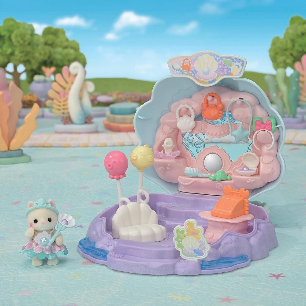 Calico Critters Baby Mermaid Shop, Dollhouse Playset with Figure and Accessories