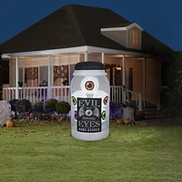 Halloween Inflatable Jar of Evil Eyes with Flashing Lights