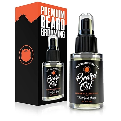 Wild Willies Huile de Barbe, Premium Beard Balm et Conditioner, 2 Oz
