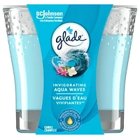 Glade® Scented Candle Air Freshener, Invigorating Aqua Waves, 1 Piece