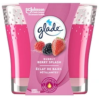 Glade® Scented Candle Air Freshener, Bubbly Berry Splash, 1-Wick Candle