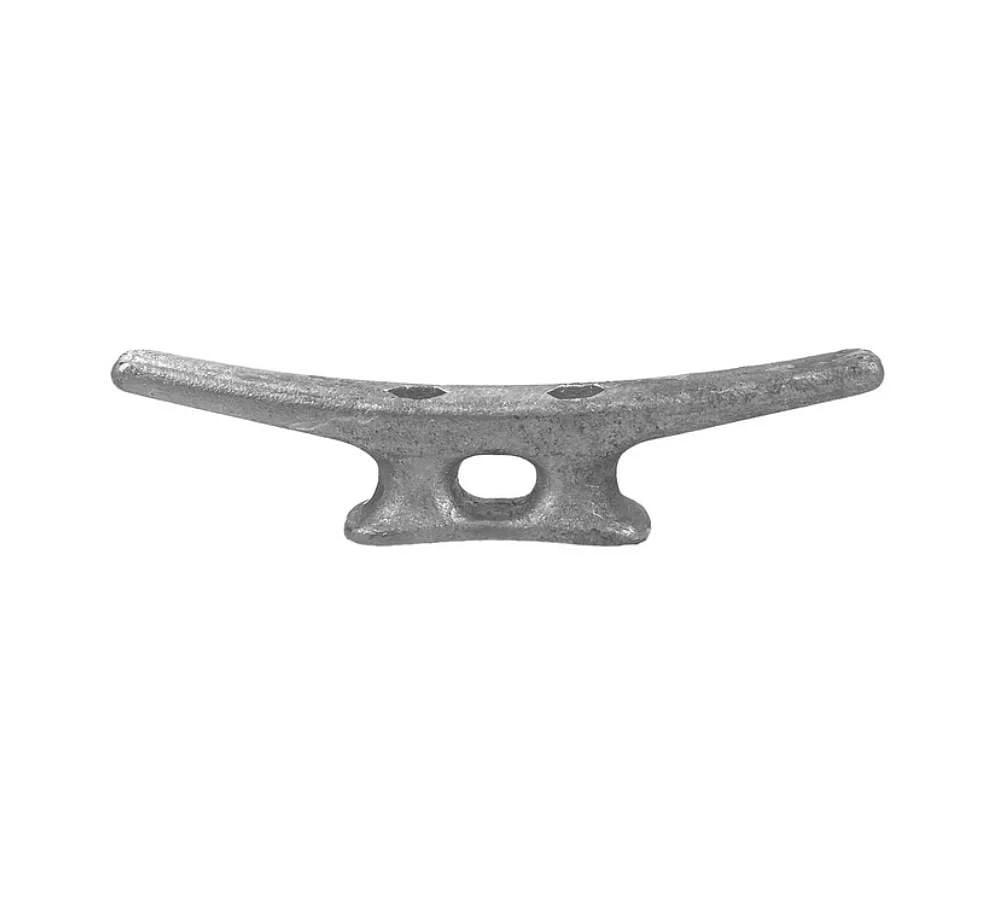 Blue Dog Marine Dock Cleat,  8" Galvanized Cast Iron Boat Cleat | Rope Cleat