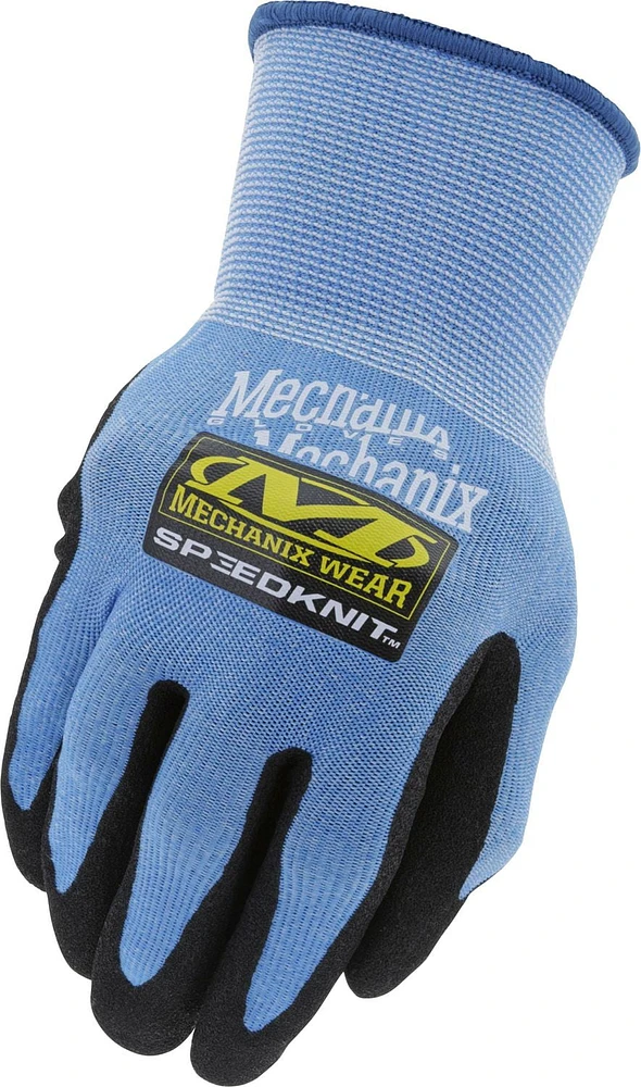 Mechanix Wear SpeedKnit™ CoolMax® Grip Work Gloves (Small/Medium, Blue), Grip