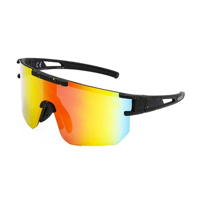 Athletic Works Black with Red Shield Sunglasses