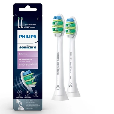 Philips Sonicare Specialty Intercare Replacement Brush Heads, White, 2 count, HX9002/92