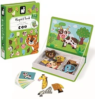 Janod • Animals Magneti’book • 3 to 8 years • Educational Magnetic Games Toy for Kids Toddler Children • J02723