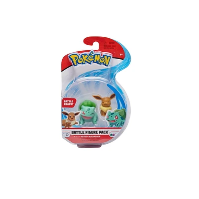 Pokemon Battle Figure Pack (2" Fig 2-Pack) - Bulbasaur #2 and Eevee #2