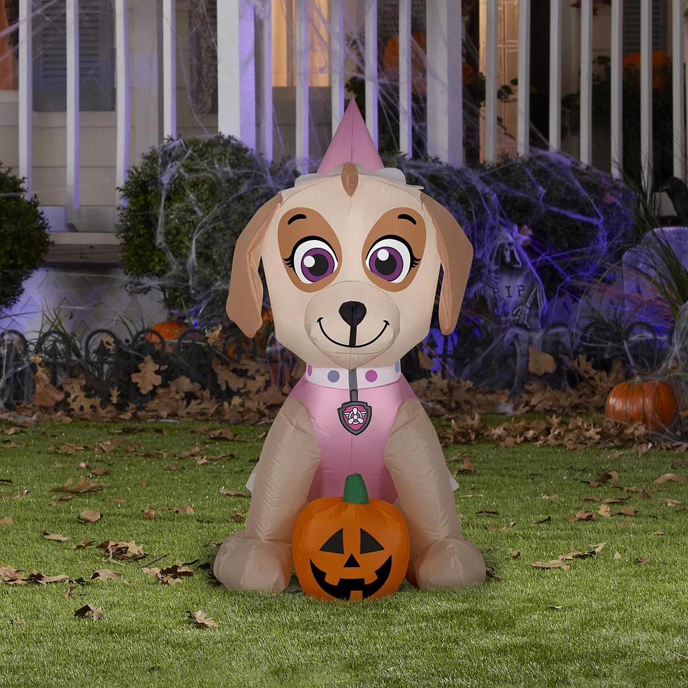 Paw Patrol Halloween Inflatable Skye with Jack-O'-Lantern