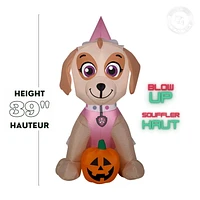 Paw Patrol Halloween Inflatable Skye with Jack-O'-Lantern