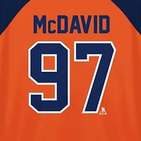 NHL Edmonton Oilers McDavid Men's Long Sleeve Deluxe Jersey Sweater