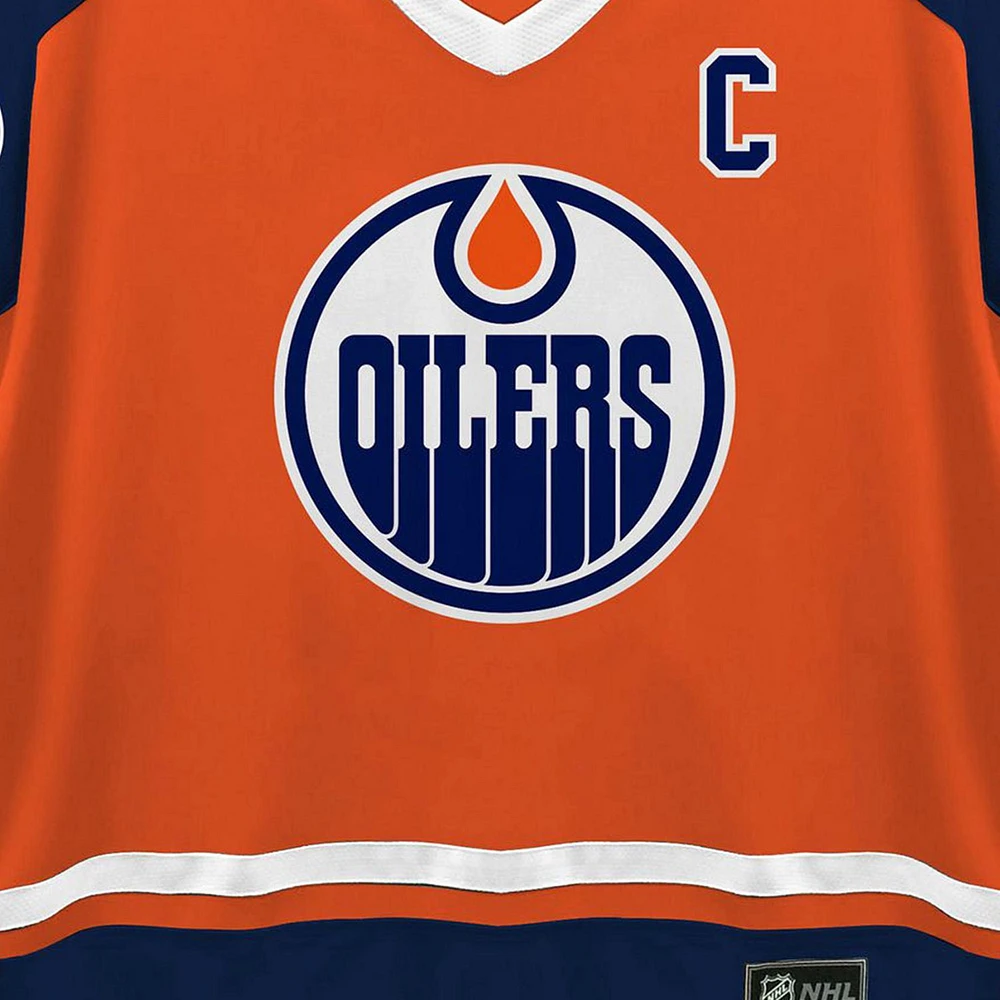 NHL Edmonton Oilers McDavid Men's Long Sleeve Deluxe Jersey Sweater