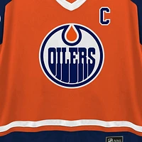 NHL Edmonton Oilers McDavid Men's Long Sleeve Deluxe Jersey Sweater