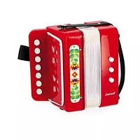 Janod -Classic Gioia Accordion for Children with Strap - 3+ Years