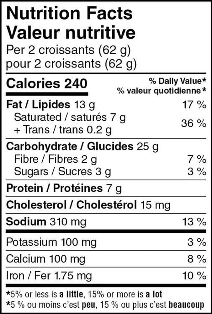 Mini croissants au fromage et aux jalapeños Mon marché fraîcheur 10 morceaux, total de 310 g