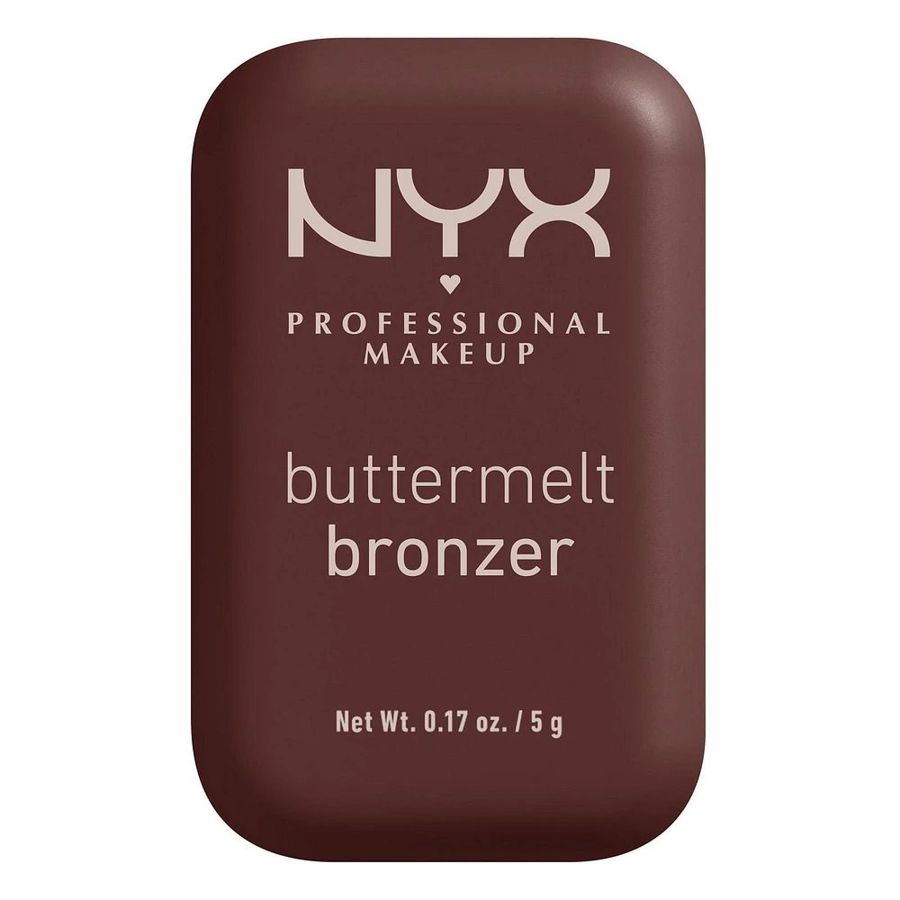Poudre Bronzante Buttermelt NYX Professional Makeup, 12hr d'utilization Poudre bronzante compacte