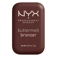 Poudre Bronzante Buttermelt NYX Professional Makeup, 12hr d'utilization Poudre bronzante compacte