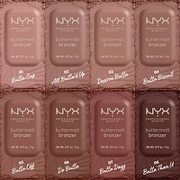 Poudre Bronzante Buttermelt NYX Professional Makeup, 12hr d'utilization Poudre bronzante compacte