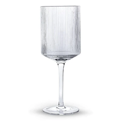 Ribbed Goblet 390ml, Set of 4