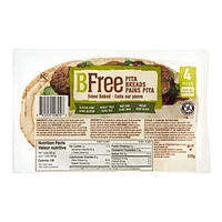 Pains pita cuits sur pierre BFree 4 pitas, total de 220 g