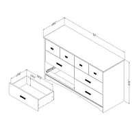 South Shore Tiara 6-Drawer Double Dresser