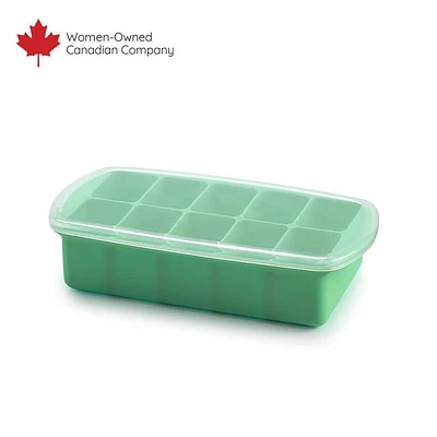 Plateau de congélation pour aliments de bébé avec couvercle