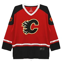 NHL Calgary Flames Gaudreau Men's Long Sleeve Deluxe Jersey Sweater