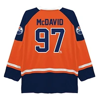 NHL Edmonton Oilers McDavid Men's Long Sleeve Deluxe Jersey Sweater