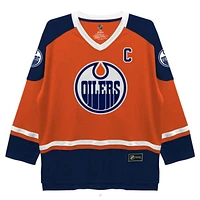 NHL Edmonton Oilers McDavid Men's Long Sleeve Deluxe Jersey Sweater