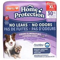 Hartz Home Protection Odeur Lavande 30 ct Tapis de pipi et tapis de dressage extra larges pour chiots et chiens adultes 30ct cousins pour chien