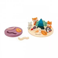 Janod - Ecosystem Blancing Game - 12 wooden figures - 2 bases - Early-Learning for Children and Toddlers - From 24 months