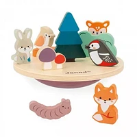 Janod - Ecosystem Blancing Game - 12 wooden figures - 2 bases - Early-Learning for Children and Toddlers - From 24 months