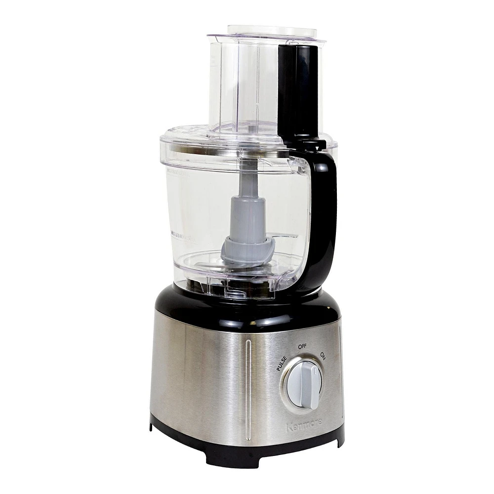 Kenmore 11-Cup Food Processor and Vegetable Chopper, Black and Silver