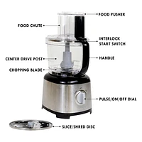 Kenmore 11-Cup Food Processor and Vegetable Chopper, Black and Silver