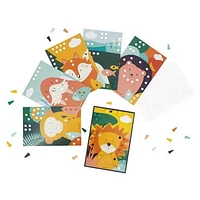 Janod - Mosaïques en bois - Puzzle - Jeu de compétences d'apprentissage précoce - Motricité fine - Pour les tout-petits - À partir de 18 mois