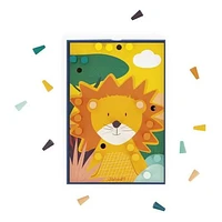 Janod - Mosaïques en bois - Puzzle - Jeu de compétences d'apprentissage précoce - Motricité fine - Pour les tout-petits - À partir de 18 mois