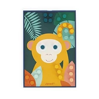 Janod - Mosaïques en bois - Puzzle - Jeu de compétences d'apprentissage précoce - Motricité fine - Pour les tout-petits - À partir de 18 mois