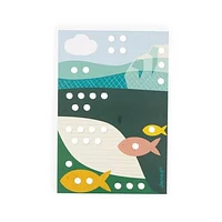 Janod - Mosaïques en bois - Puzzle - Jeu de compétences d'apprentissage précoce - Motricité fine - Pour les tout-petits - À partir de 18 mois