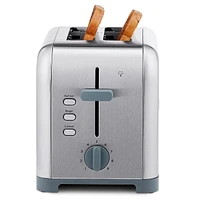 Kenmore 2 Slice Stainless Steel Toaster with Defrost Function Bagel, Cancel ,Extra Wide Slots Toasters