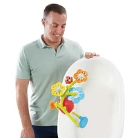 Jouets de Bain Yookidoo - Mobile de Bain Sensoriel pour Nouveau-nés et Bébés - Jouet de Bain à Piles, Multisensoriel avec Débit d'Eau Réglable et Rotation des Fleurs (0-2 ans)