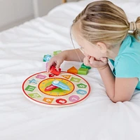 Melissa & Doug Shape Sorting Clock - Wooden Educational Toy