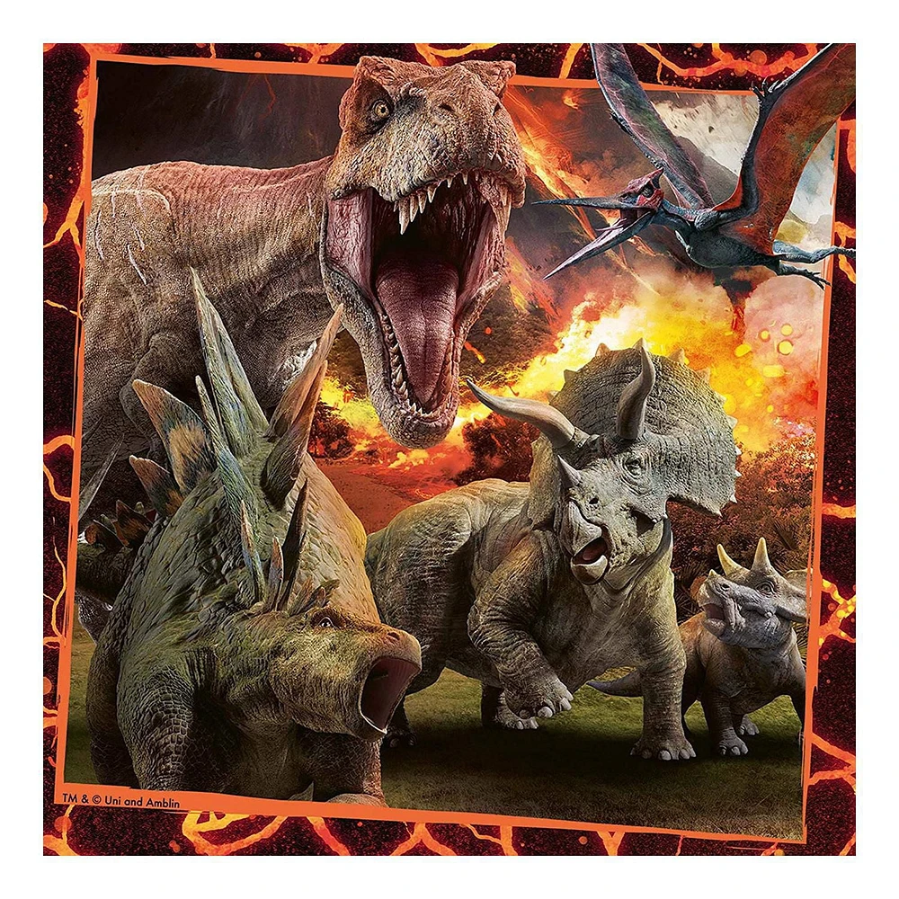 Ravensburger - Jurassic World: Instinct to Hunt Puzzle 3 x 49pc